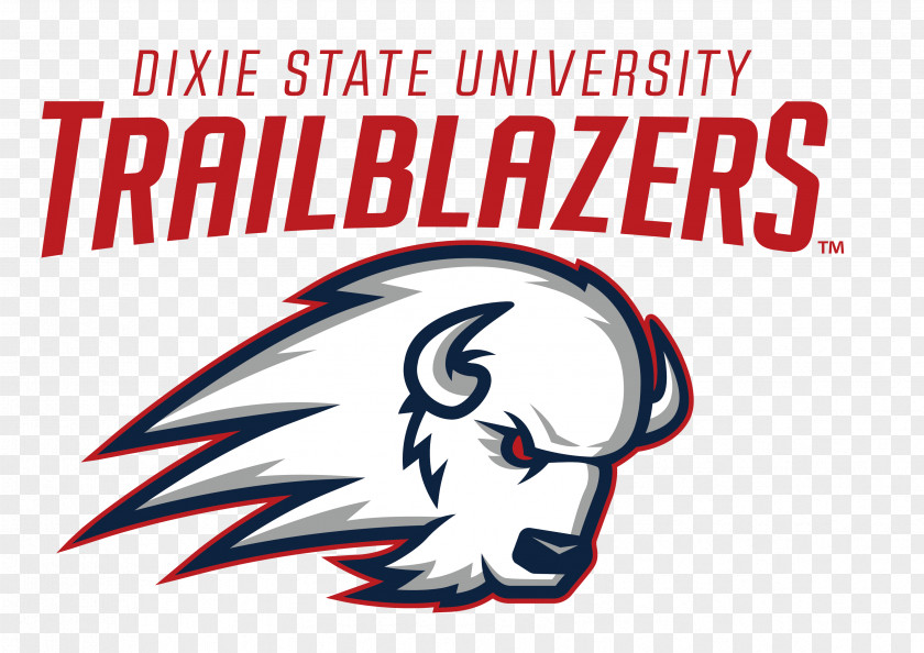 Dixie State University Trailblazers Football Women's Basketball Logo PNG
