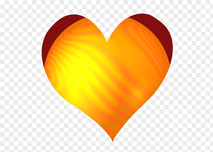 Orange Yellow Red Heart Blue PNG
