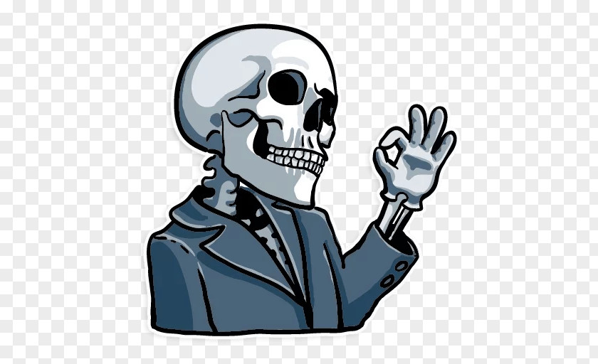 Skulls Sticker Skull Telegram Skeleton Thepix PNG