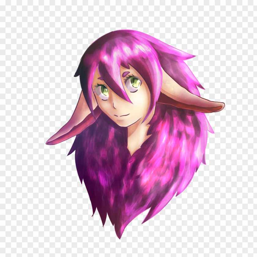 Ear Legendary Creature Hair Coloring Violet PNG