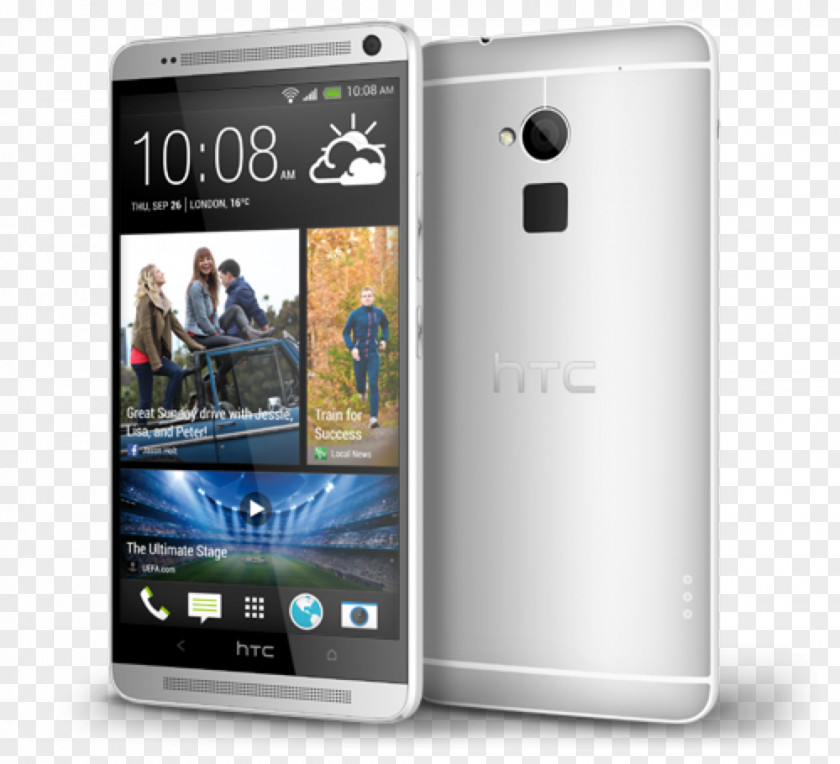 Silver Edge HTC Smartphone Android Krait 2G PNG