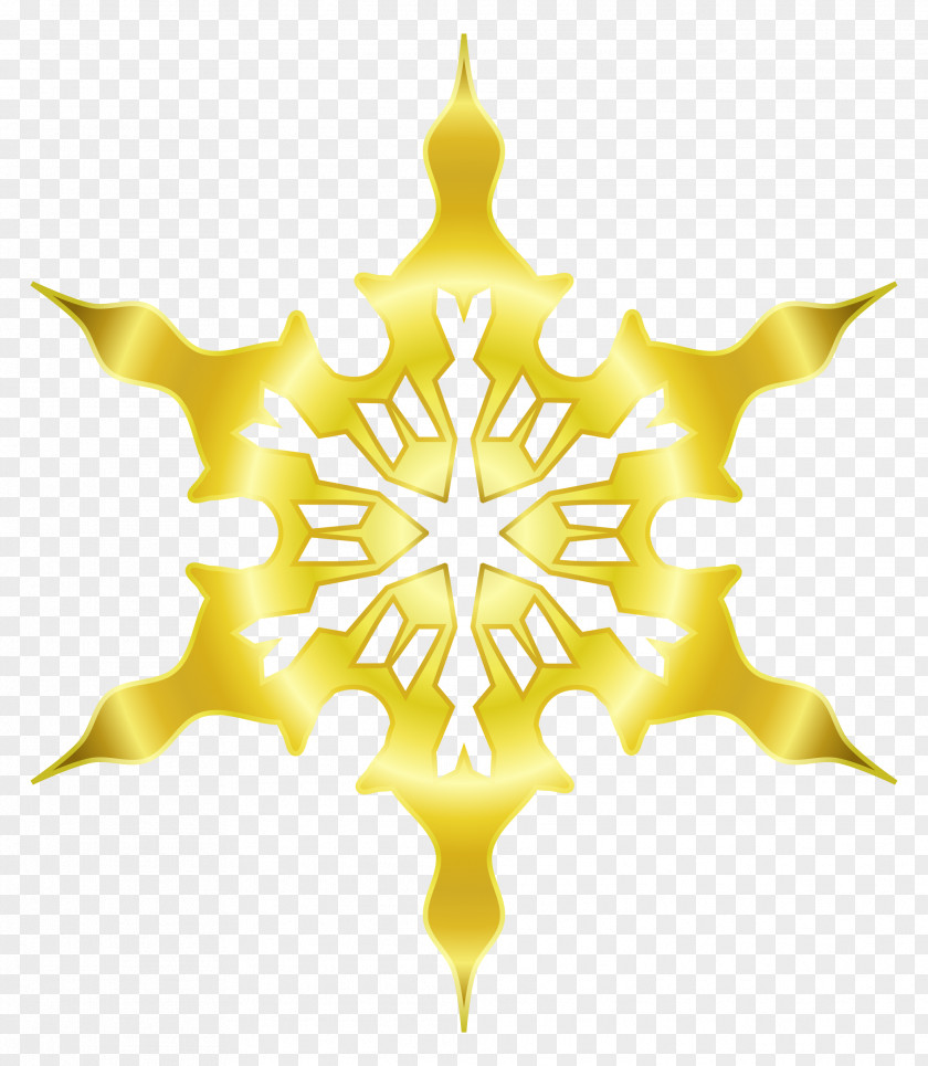 Snowflakes Snowflake Gold Clip Art PNG