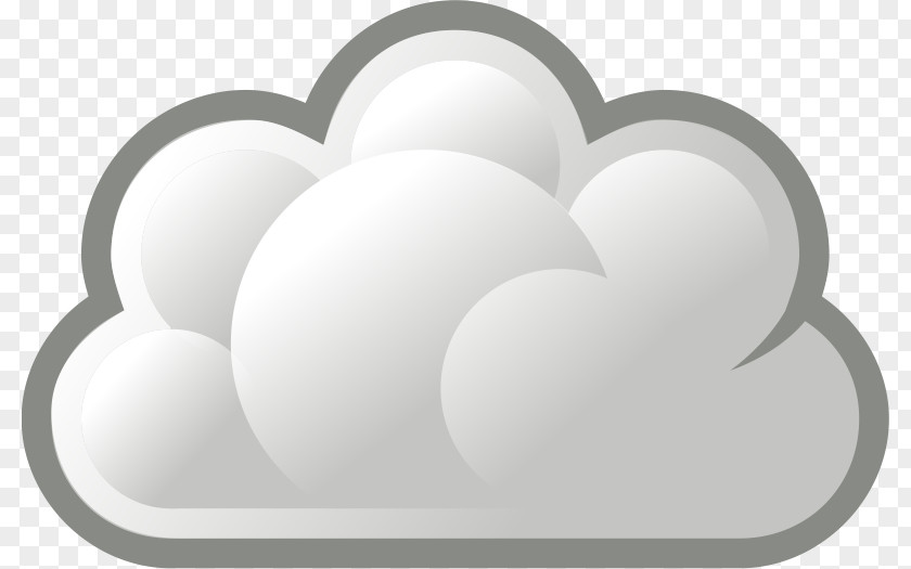 Stylized Overcast Weather Forecasting Cloud Clip Art PNG