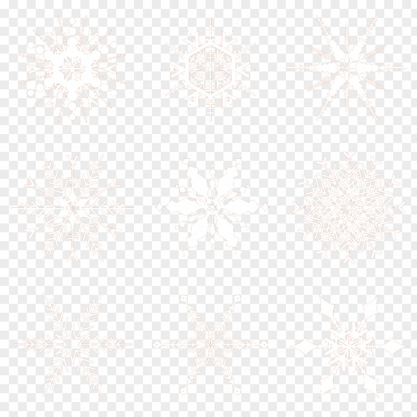 Winter Snowflake Creative Collection Idea Pattern PNG