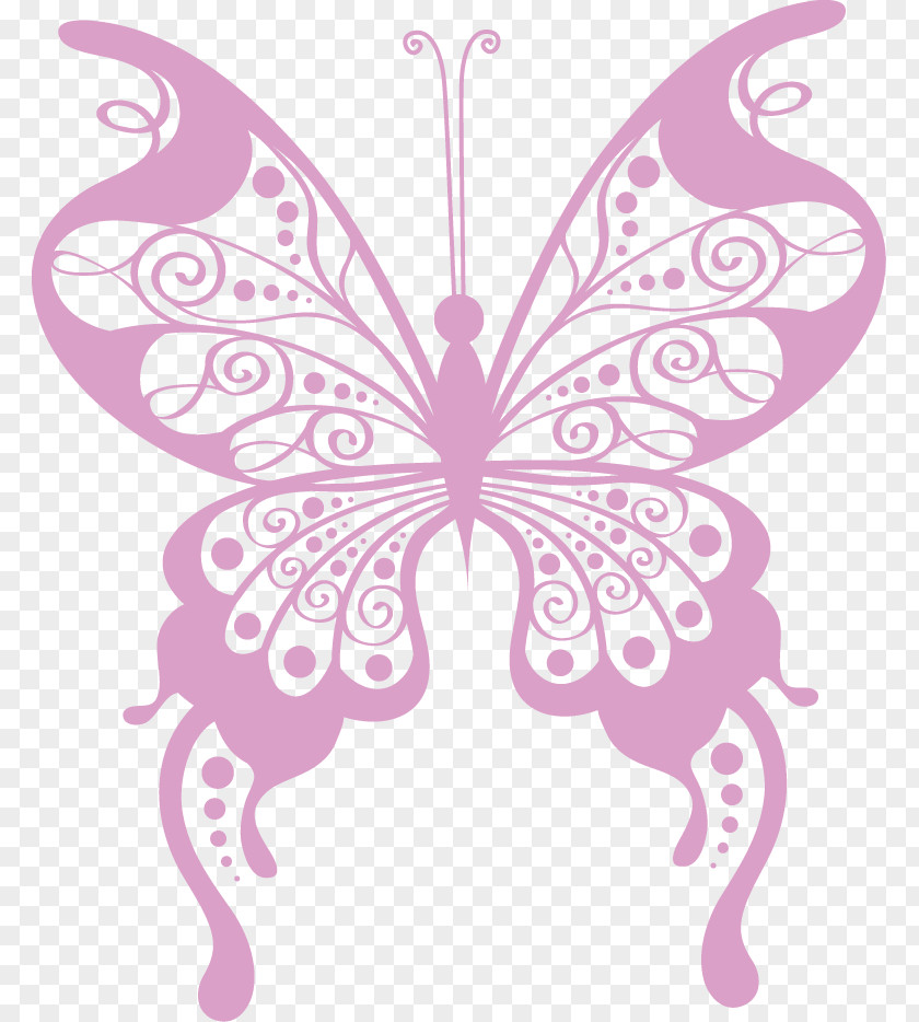 Decoupage Butterfly Drawing Image Rubber Stamping Paper PNG