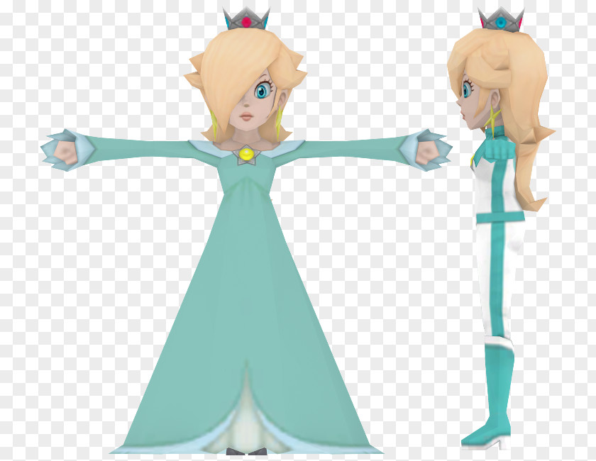 Mario Rosalina Character Figurine PNG