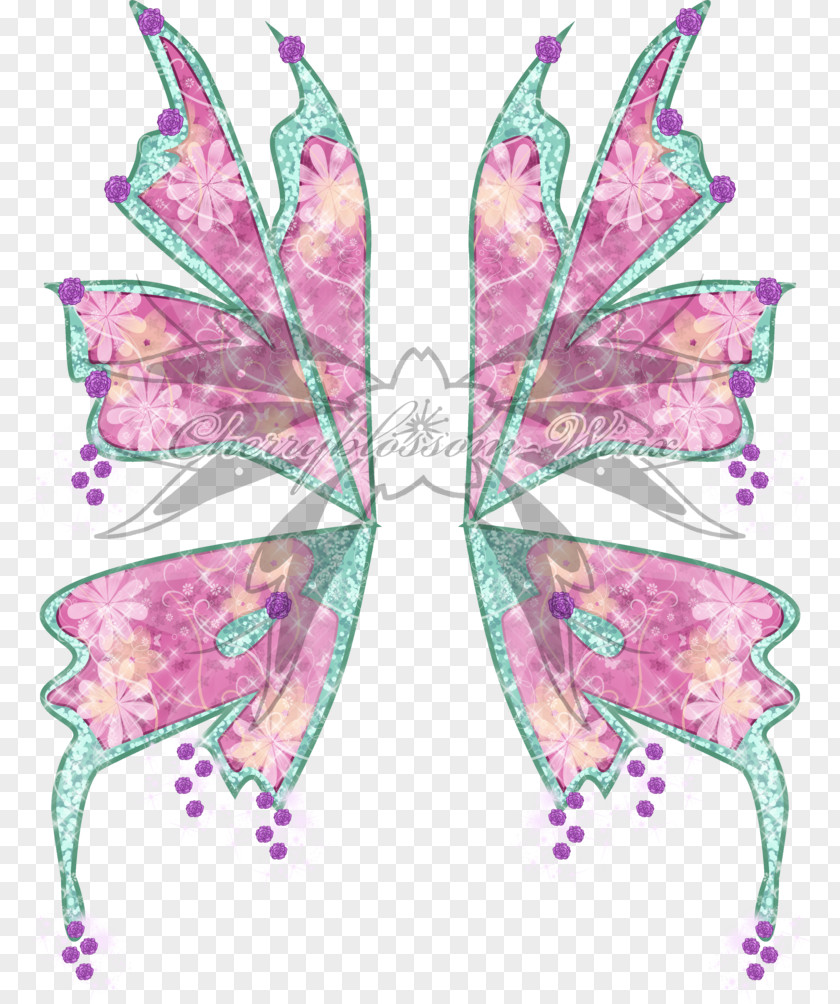 Orchid Painting Moth Costume Design Fairy Pattern PNG