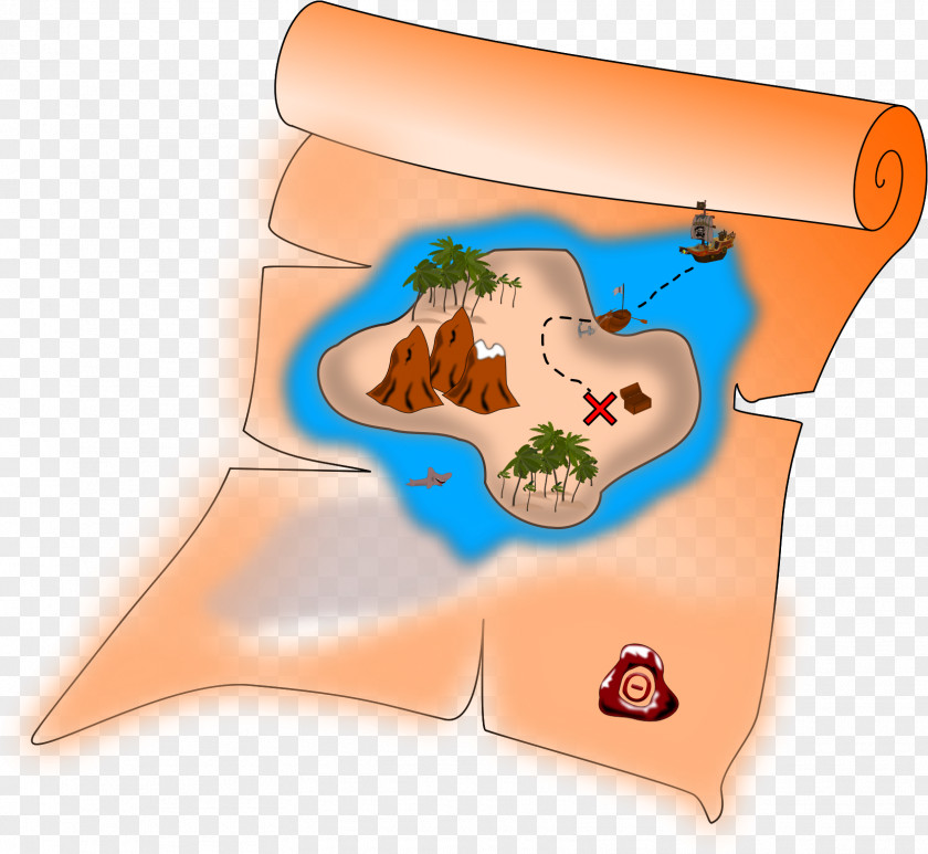 Pirate Map Treasure Buried Piracy PNG