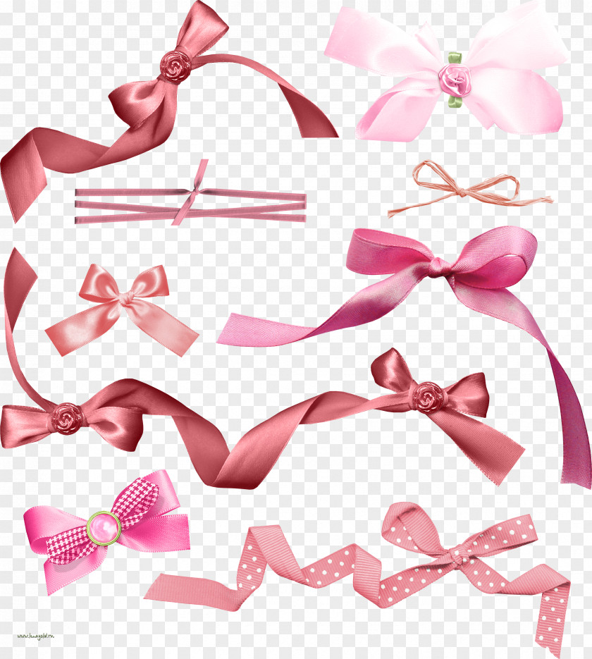 Ribbon Hair Tie Bow Pink M Font PNG