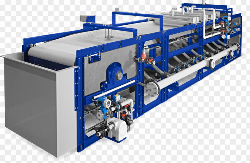Rubber Plant Belt Filter Press Filtration Machine PNG