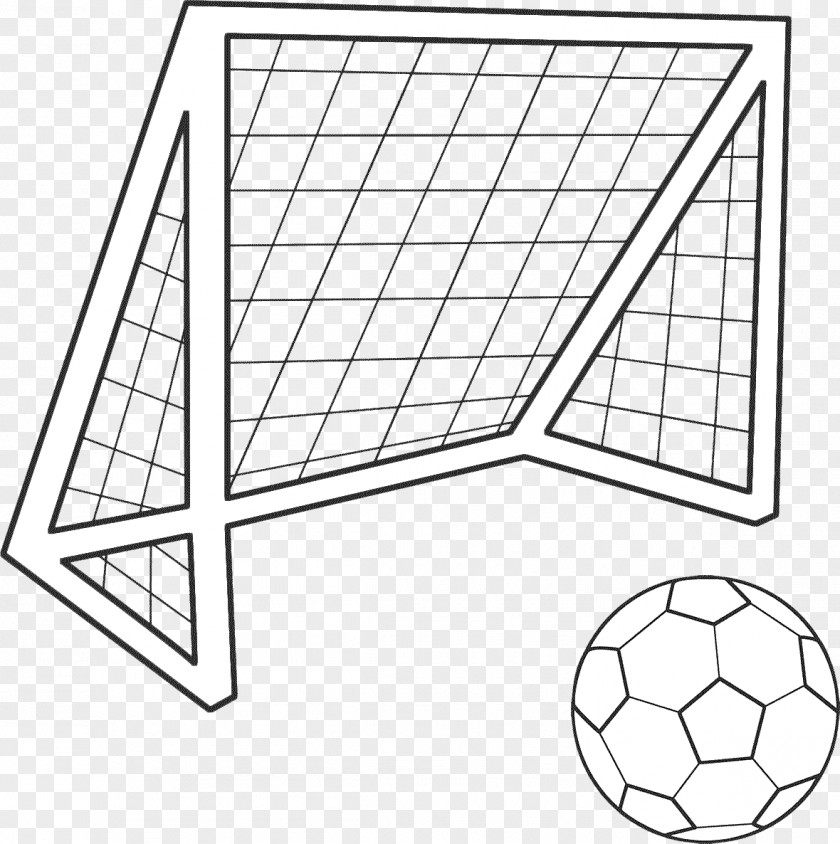 Football Goal Coloring Book Colouring Pages PNG