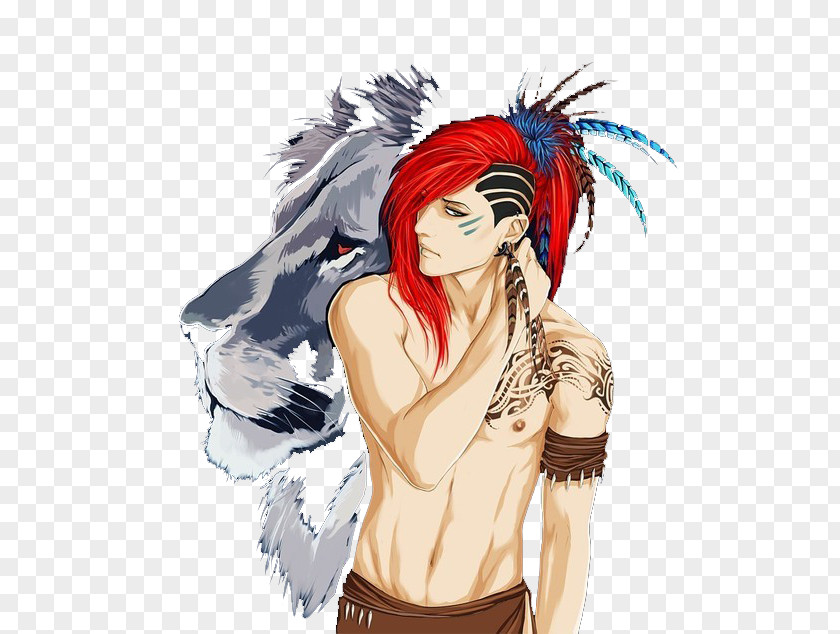 Hand Painted Red Hair Juvenile Lion DeviantArt Male Drawing PNG