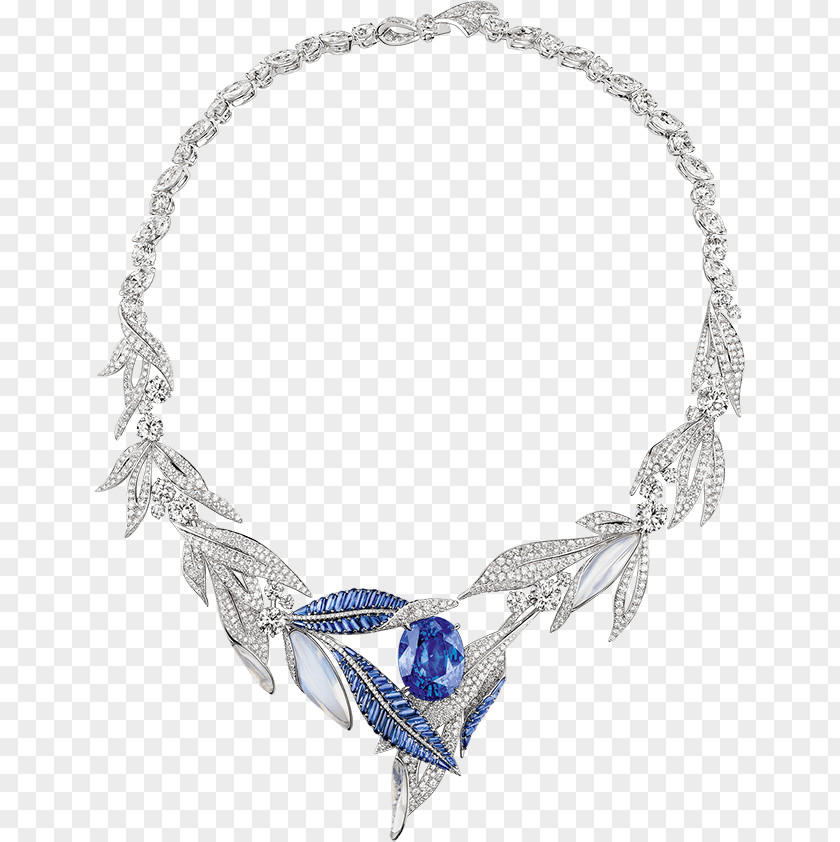 Jewellery Chaumet Gemstone Necklace Sapphire PNG