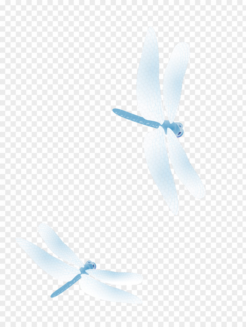 Shades Of Blue Dragonfly Paper Pattern PNG