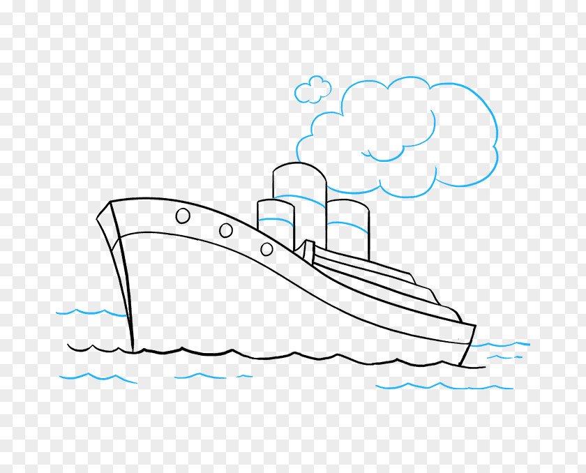 Ship Drawing Sinking Of The RMS Titanic Image PNG