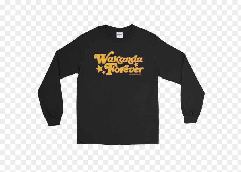 Wakanda Forever Long-sleeved T-shirt Hoodie PNG