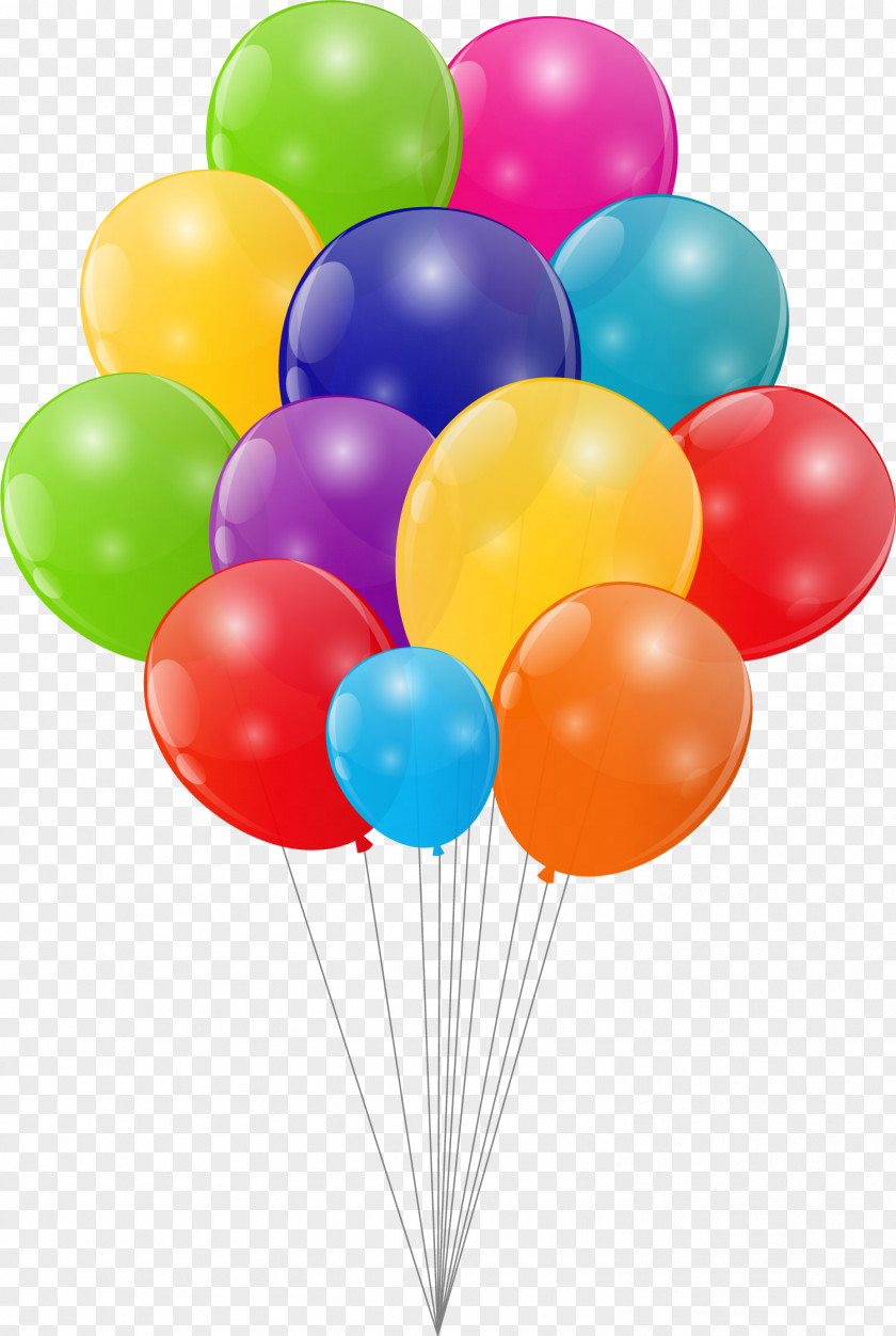 Cartoon Balloon Birthday Clip Art PNG