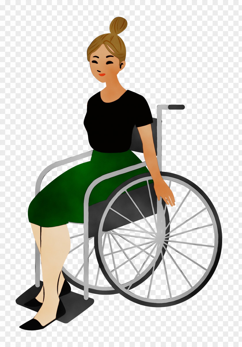 Chair Sitting Wheelchair Cartoon PNG