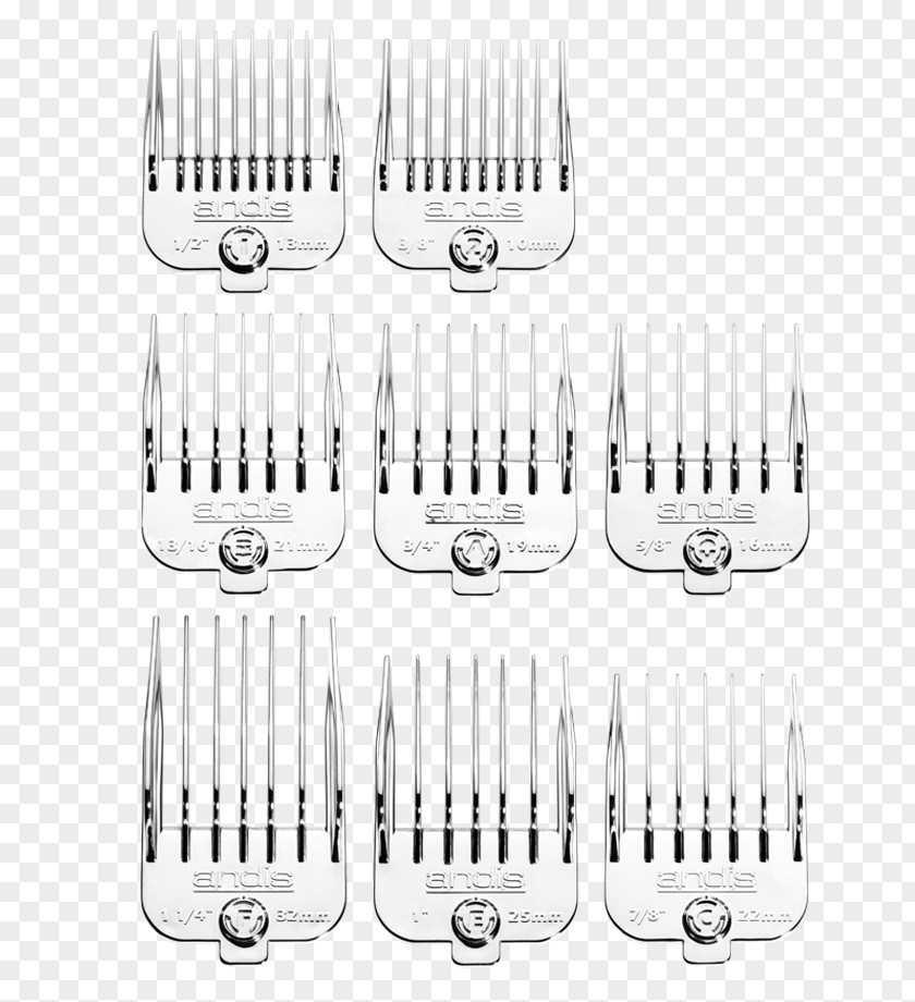 Comb Andis Brush Blade PNG