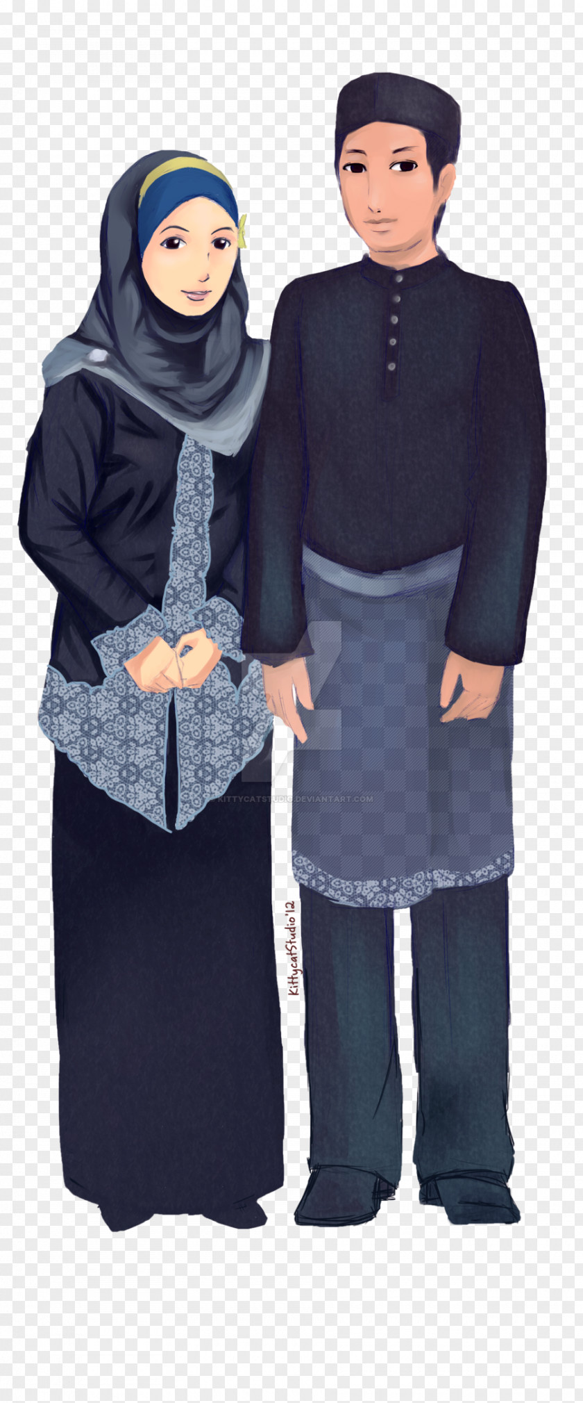 Hijab Muslim Wedding Animated Cartoon DeviantArt Doodle Islam Comics PNG