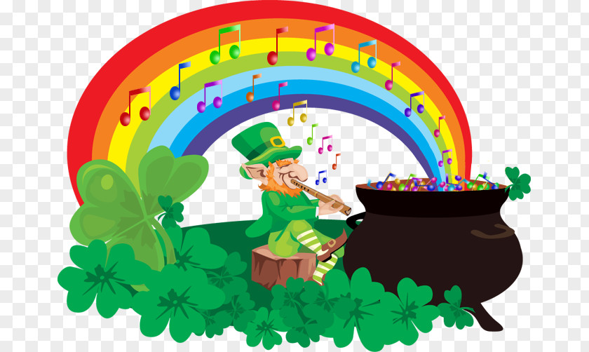 Rainbow Leprechaun St. Patrick's Day Activities Saint Clip Art PNG