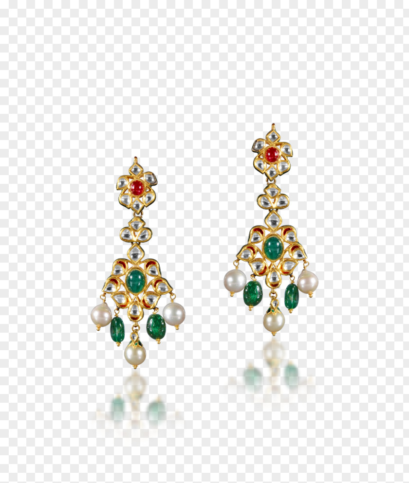 Temple Jewellery Hyderabad Emerald Earring Shree Jewellers Pearl PNG