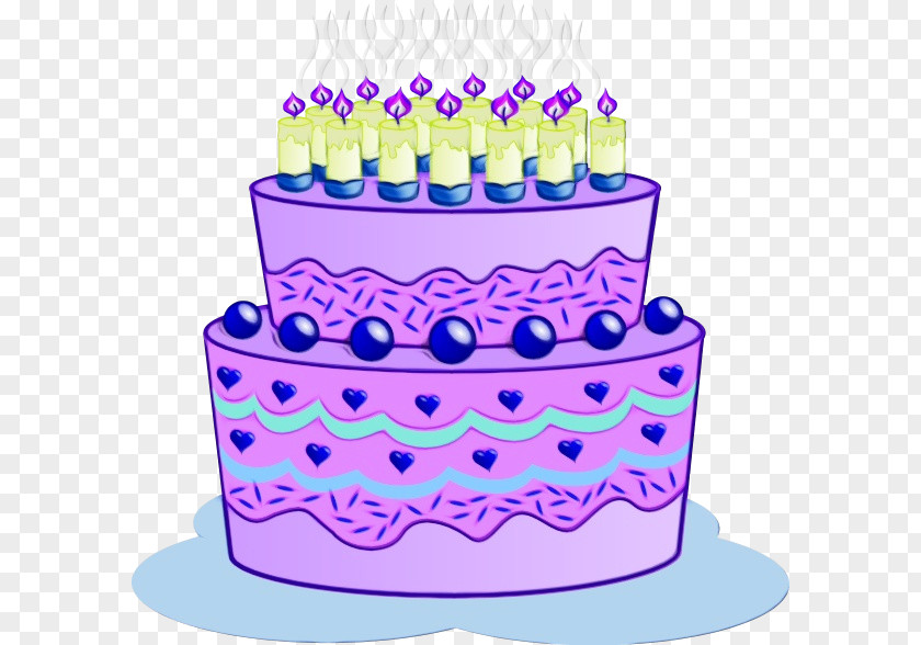 White Cake Mix Stack Cartoon Birthday PNG