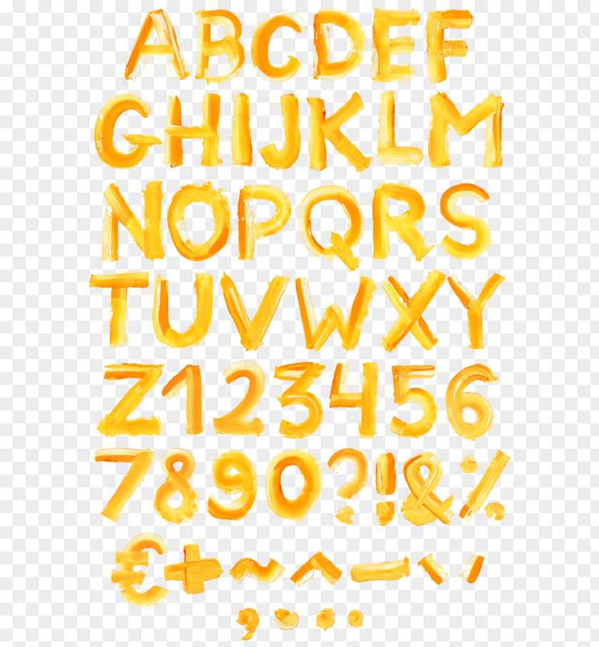 BrushPaint Typeface Typography Donuts Alphabet Font PNG