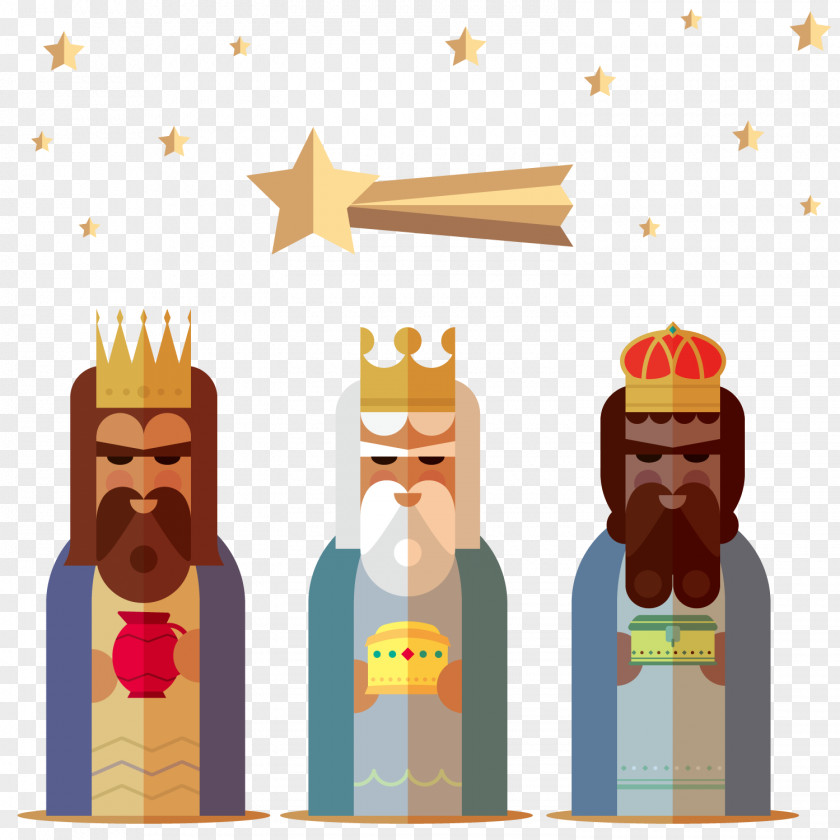 Flat Three Kings Download Polvorón Icon PNG