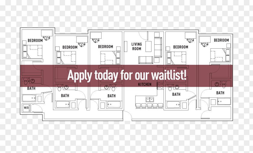 House Floor Plan University Commons Student PNG