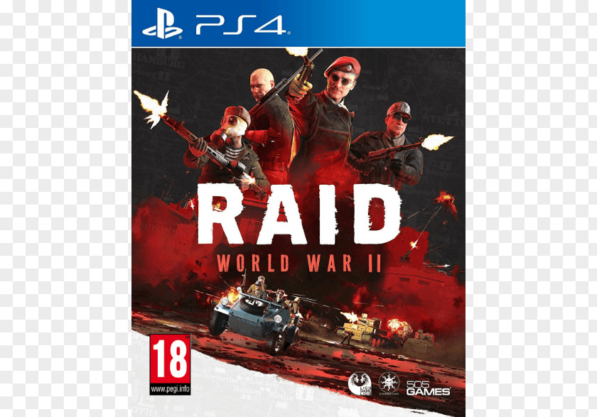 Raid World War Ii Raid: II PlayStation 4 01915-NEW Video Game Payday 2 PNG