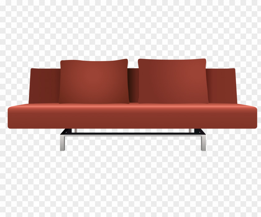 Vector 3D Sofa Bed Daybed Couch Futon PNG