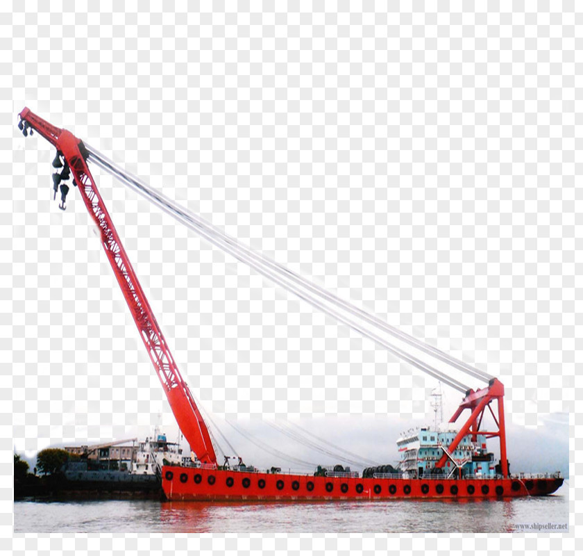 Roller Chain Hoist Crane Vessel Dock Metric Ton PNG