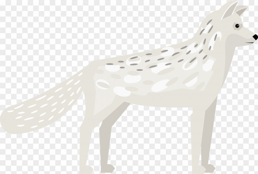 White Fox Vector Dog Canidae Pet Pattern PNG