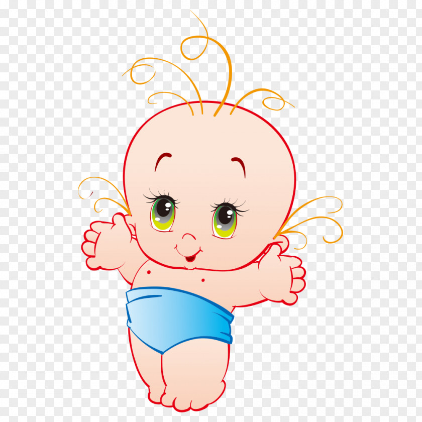 Cartoon Baby Infant Drawing Cuteness PNG