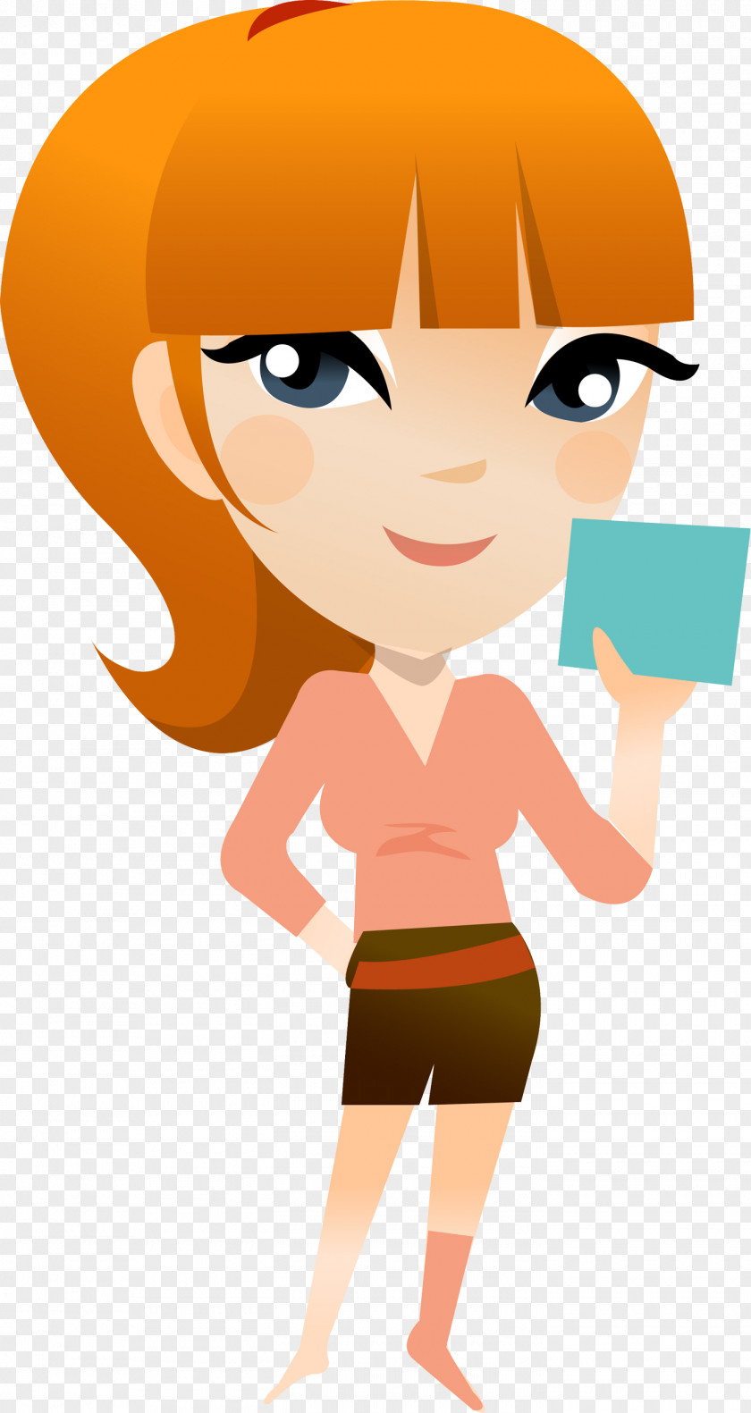 Cartoon Character Material Ponytail Clip Art PNG