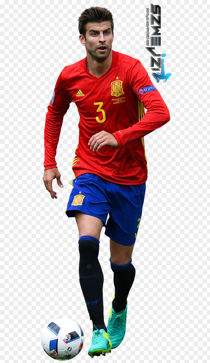 Football Gerard Piqué Spain National Team Player Rendering PNG