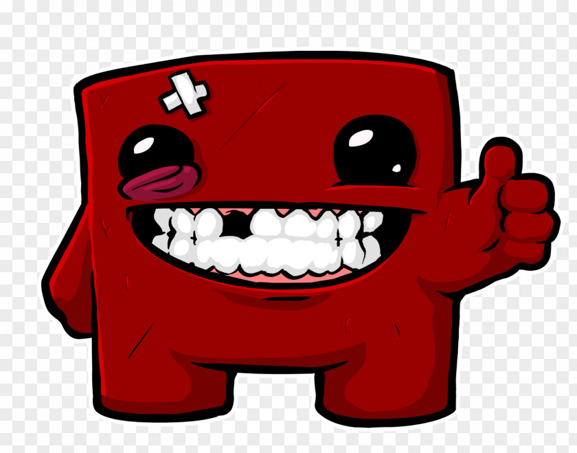 Gamer Super Meat Boy Forever PlayStation 4 Xbox 360 Indie Game PNG