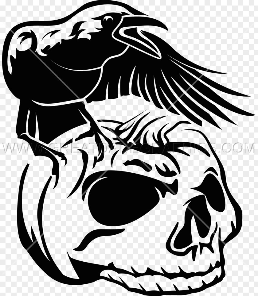Skull T-shirt Printing Halloween Drawing Clip Art PNG