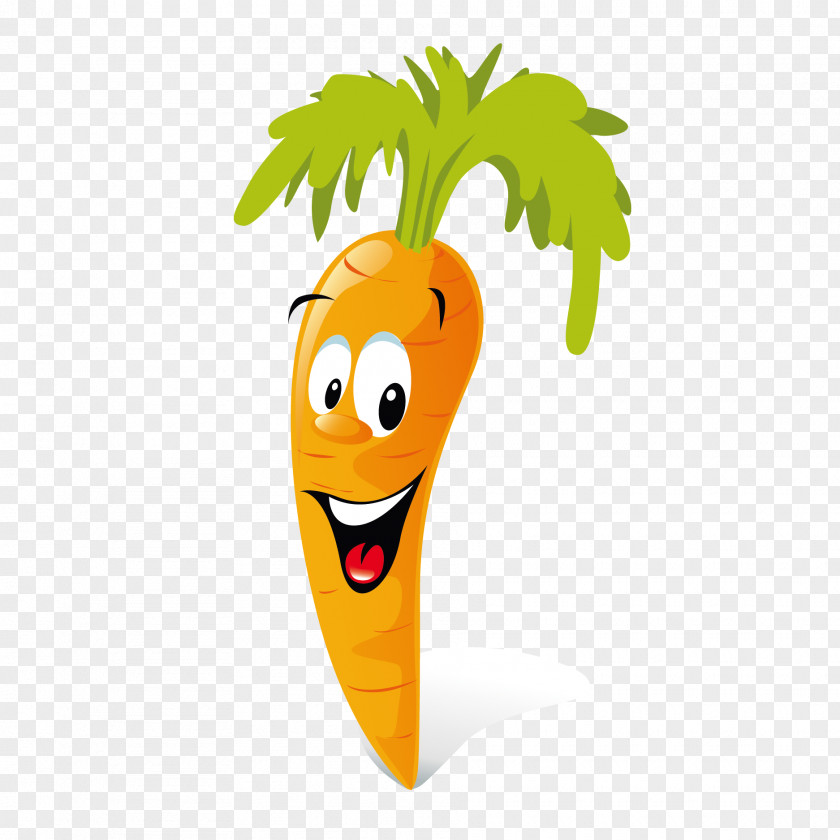 Vector Cartoon Carrot Animation Vegetable Clip Art PNG