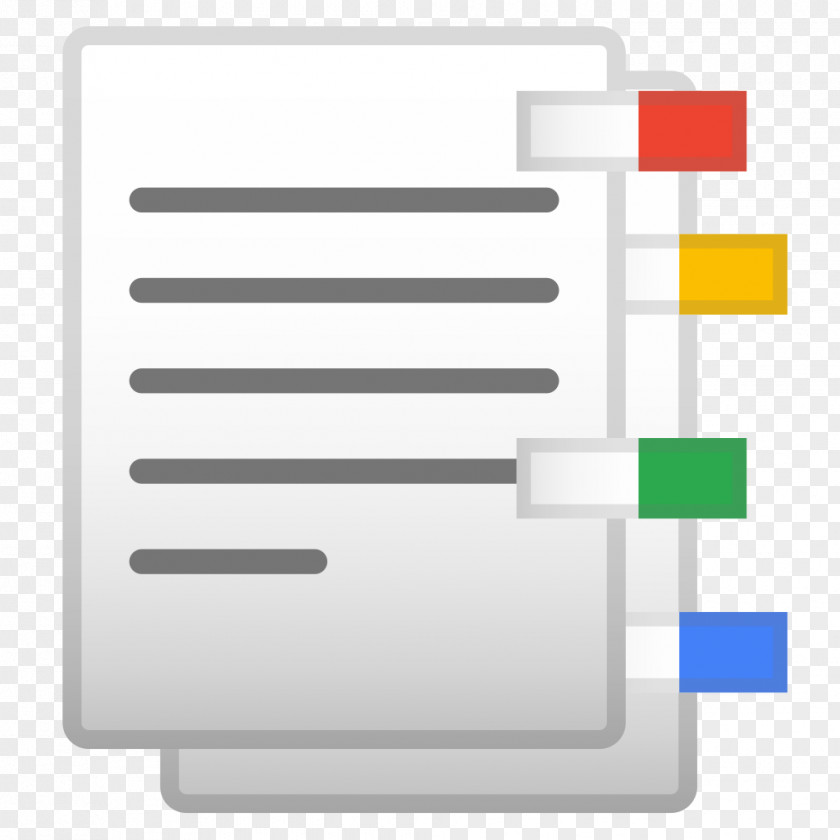 Vector Format Tab Bookmark PNG