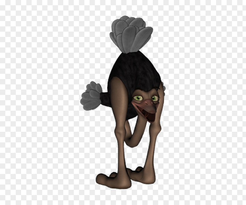 Avestruz Cartoon Character Figurine Animal PNG