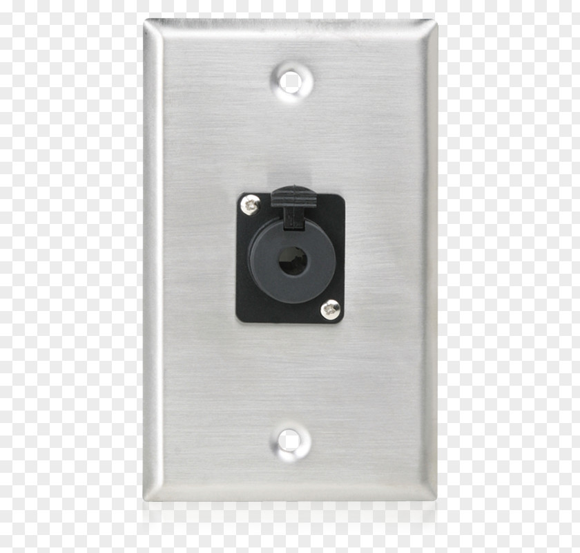 Stainless Steel Dinner Plate XLR Connector Pin Electrical PNG