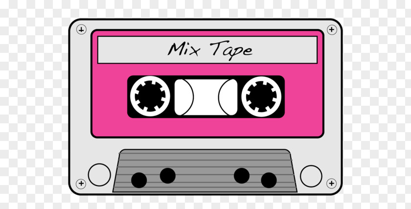 1980s Compact Cassette Mixtape Clip Art PNG