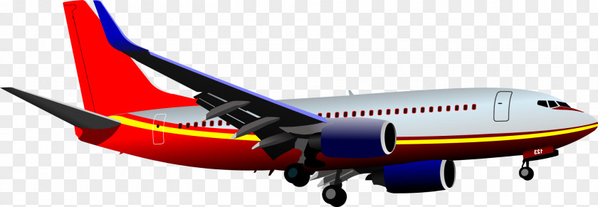 Aircraft Airplane Airliner Illustration PNG