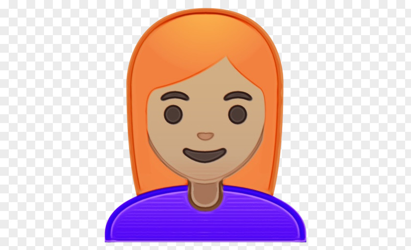Animation Child Orange Emoji PNG