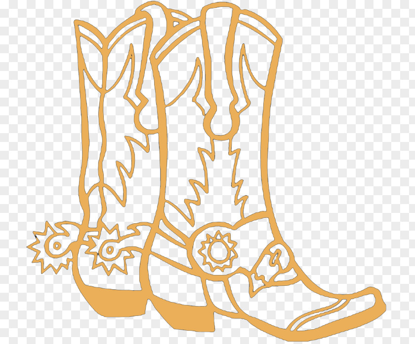 Boot Colouring Pages Coloring Book Cowboy PNG