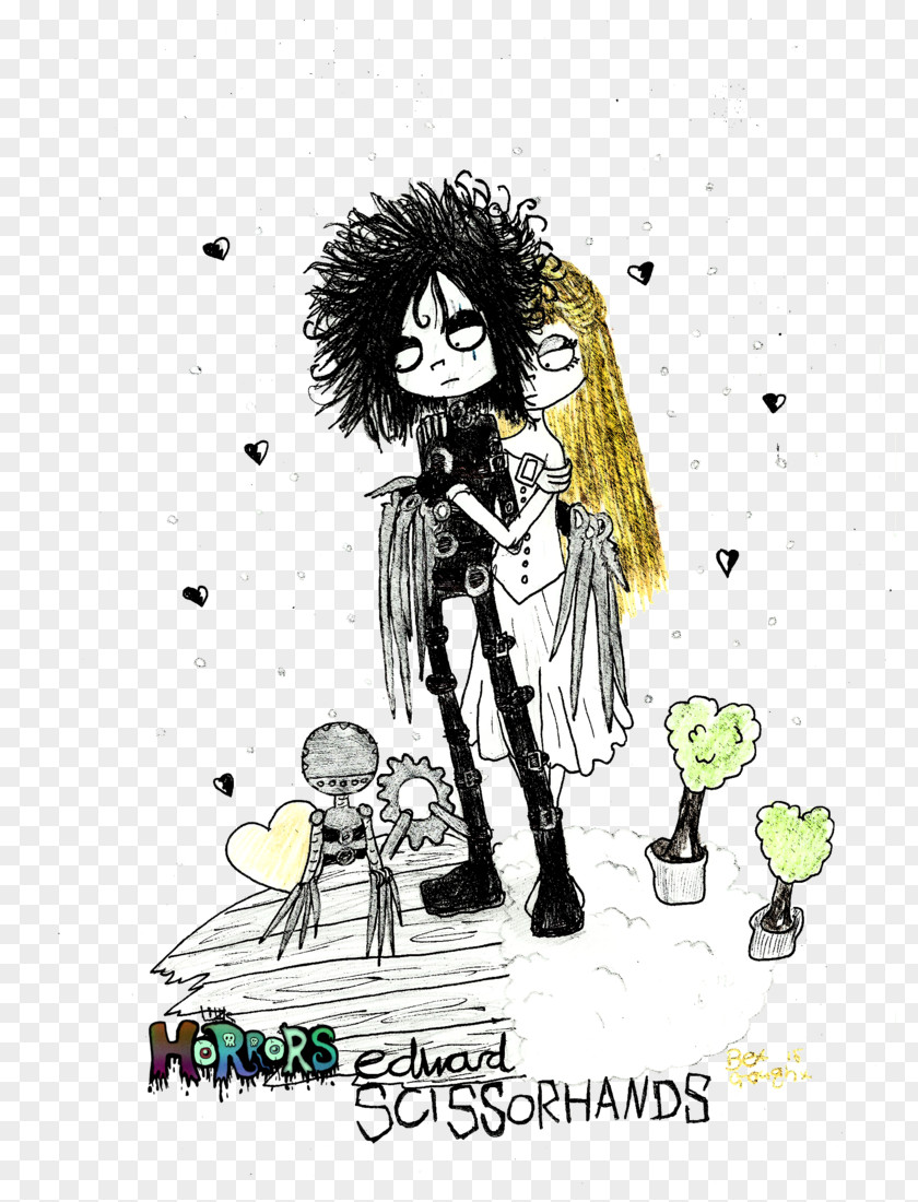 Edward Scissorhands Pinhead Cenobite Etsy Cartoon Comics PNG