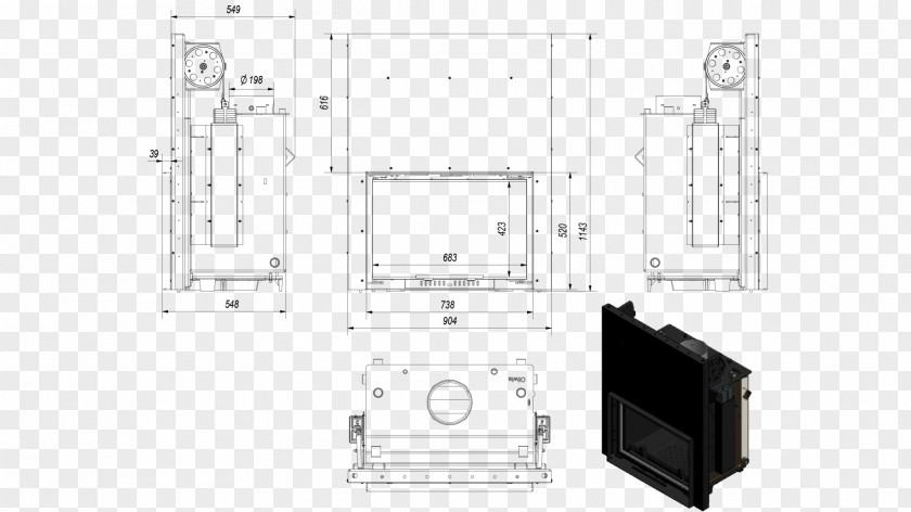 Recuperator Fireplace Insert Canna Fumaria Csáktornyai Door Handle PNG