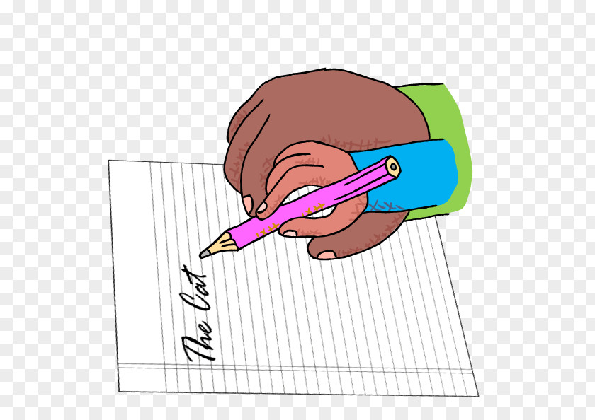 Teacher Writing Cursive Paper Clip Art PNG